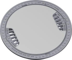 Poklop samonivelační KDM16 s malým odvětrání  s PUR